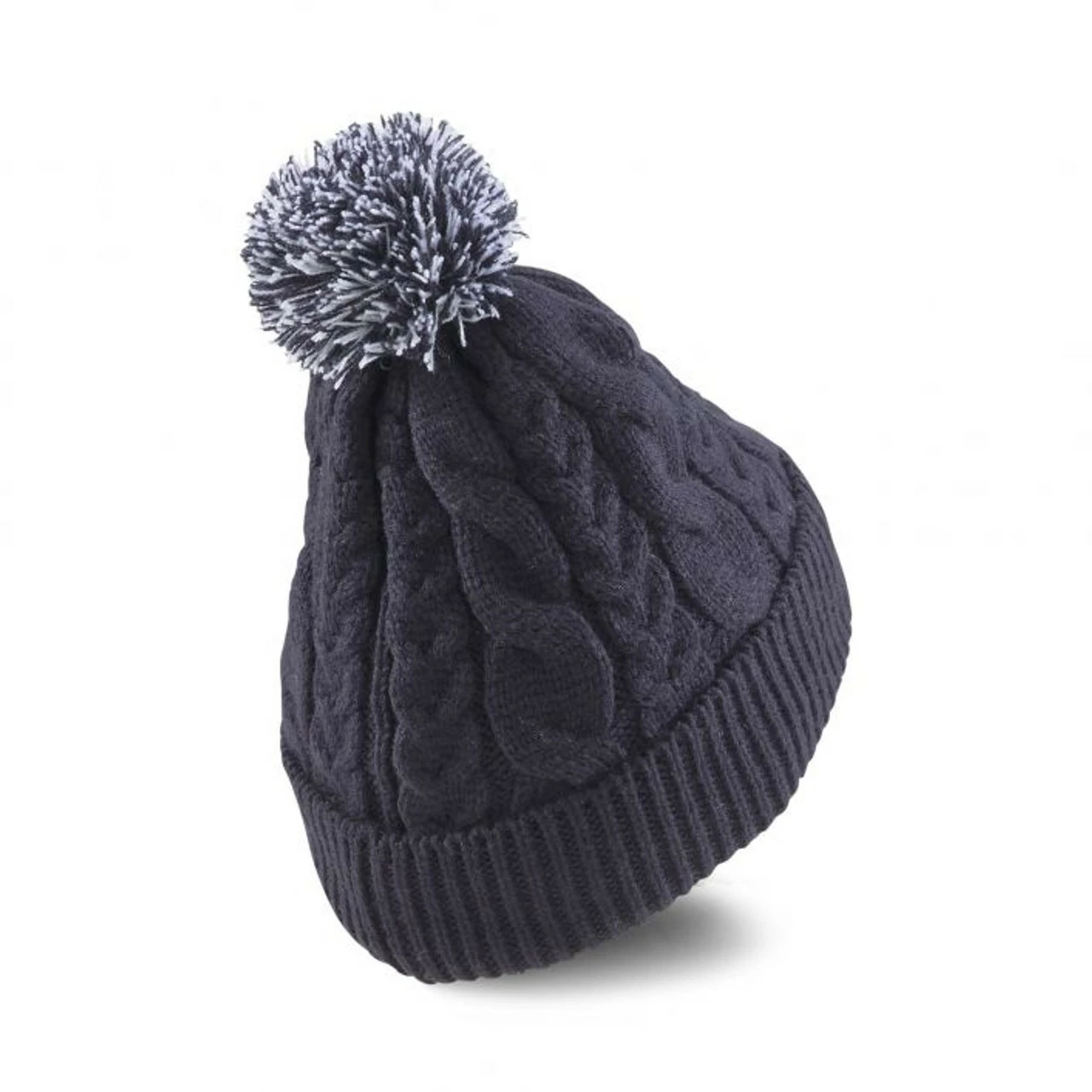 PUMA Golf Puma Womens Cable Pom Beanie - Image 6