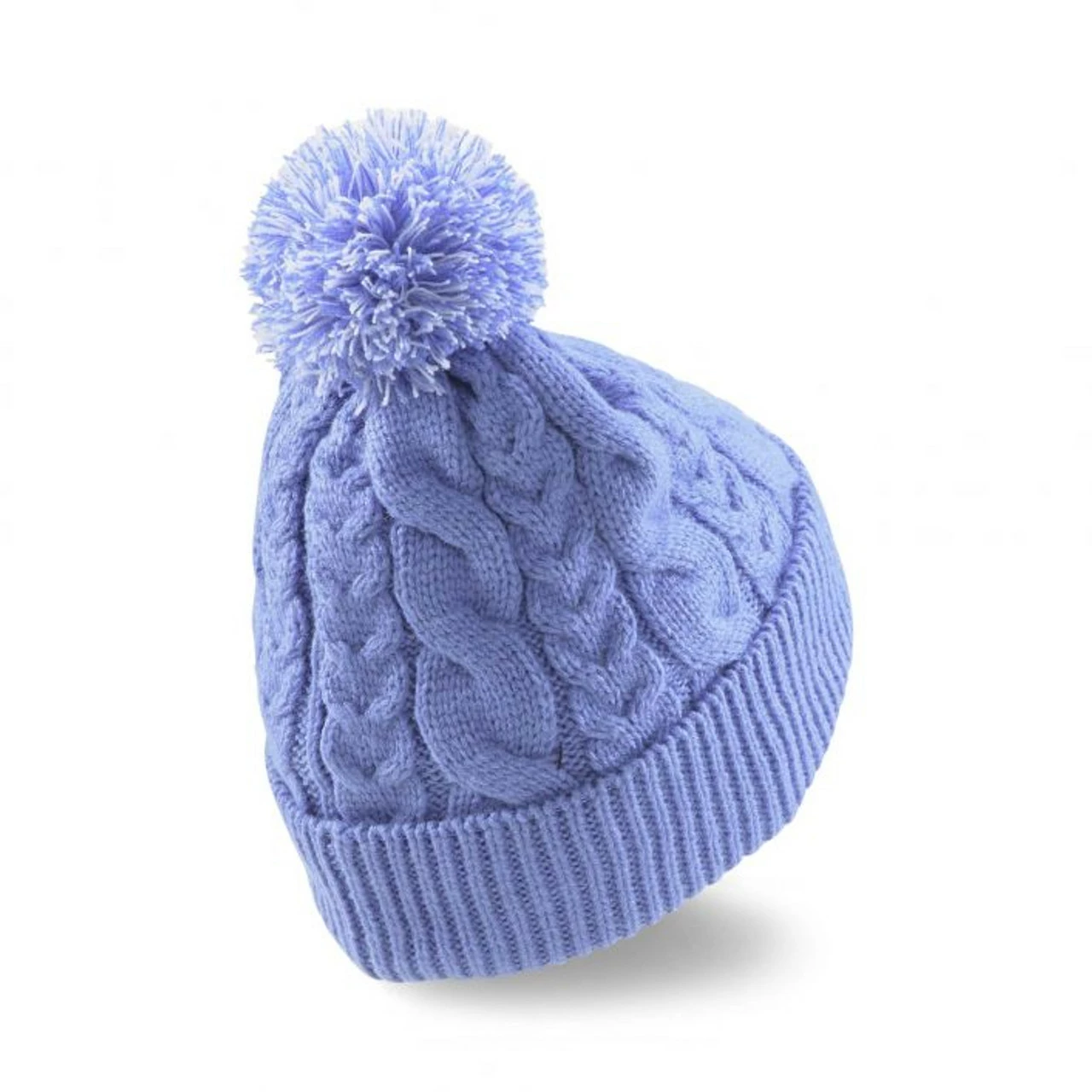 PUMA Golf Puma Womens Cable Pom Beanie - Image 2