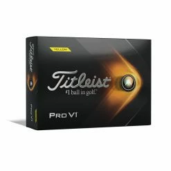 Titleist Pro V1 Yellow Dozen Golf Balls 2021