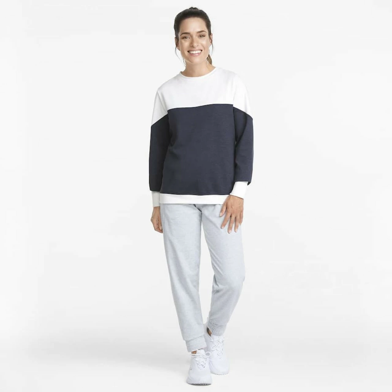 PUMA Golf Puma Womens Cloudspun Bloom Crewneck - Image 3
