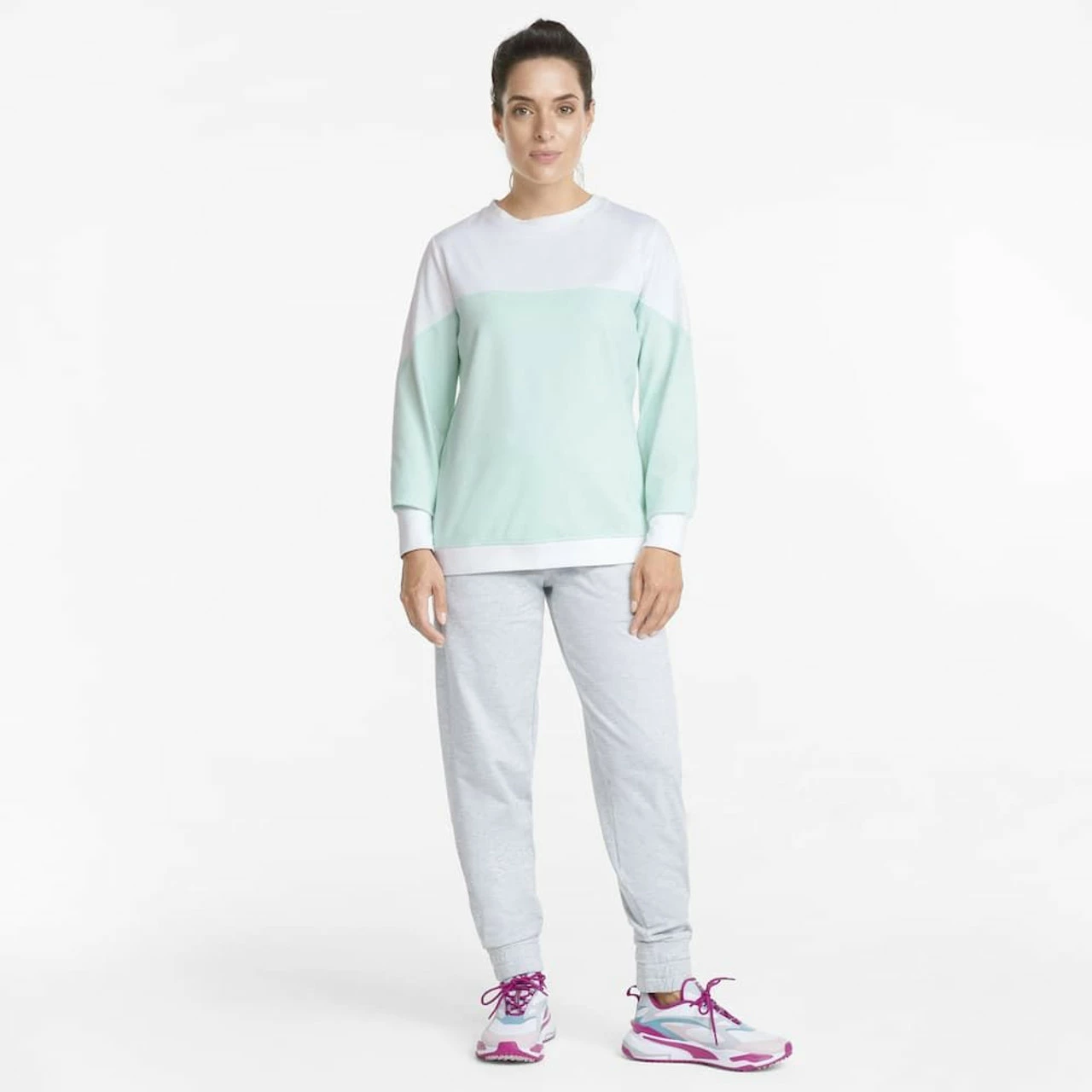 PUMA Golf Puma Womens Cloudspun Bloom Crewneck - Image 24