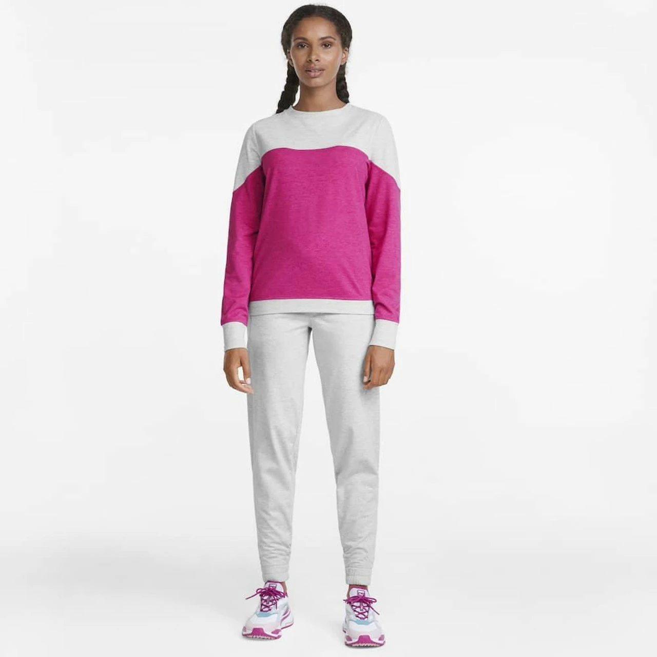 PUMA Golf Puma Womens Cloudspun Bloom Crewneck - Image 31