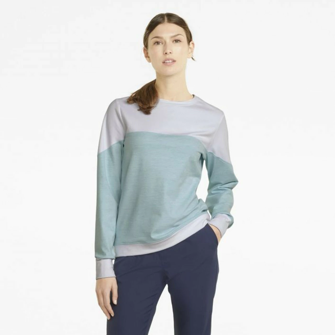 PUMA Golf Puma Womens Cloudspun Bloom Crewneck - Image 35