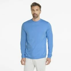 PUMA Golf Puma Cloudspun GRYLBL Crewneck