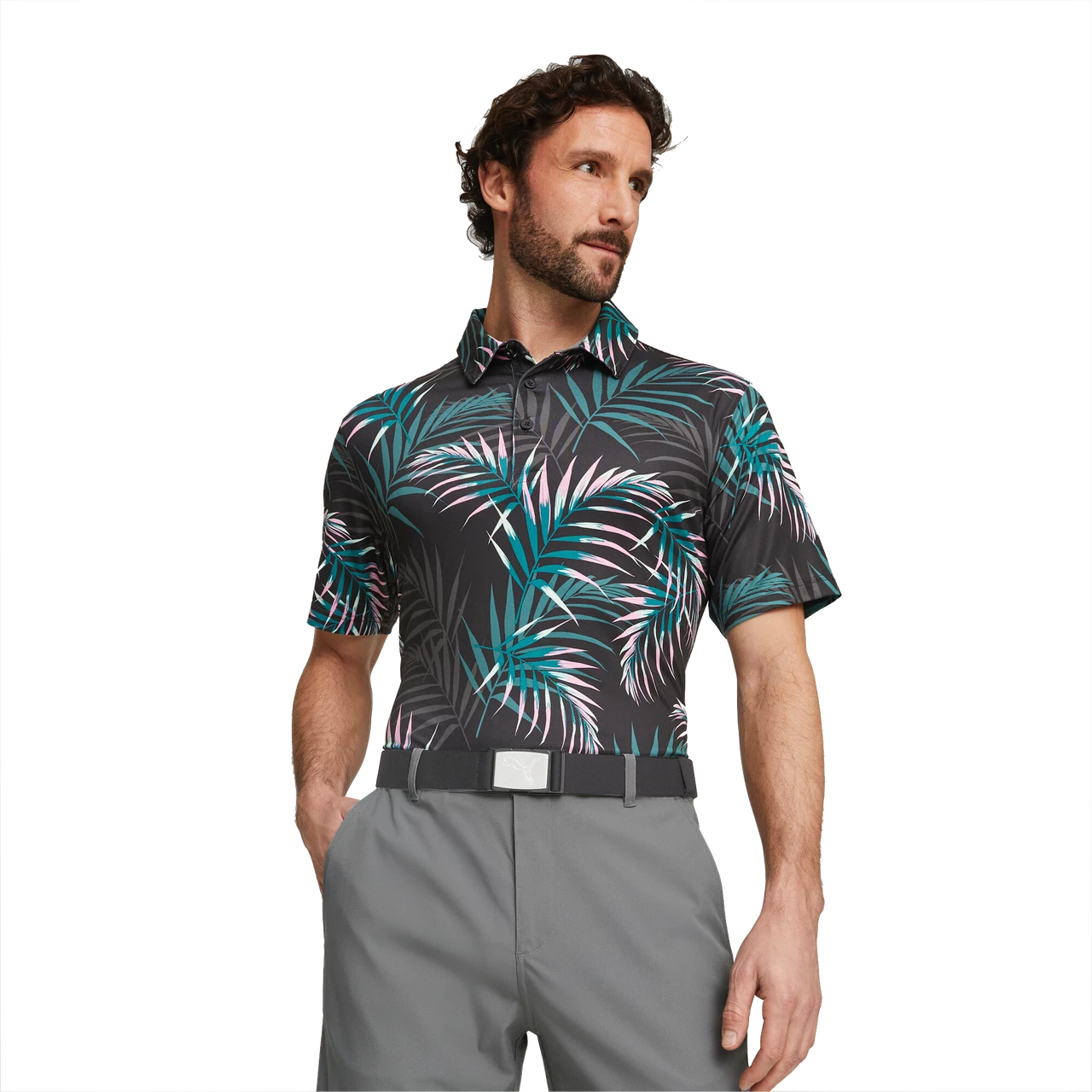 PUMA Golf Puma Cloudspun Palm Leaves Polo - Image 2