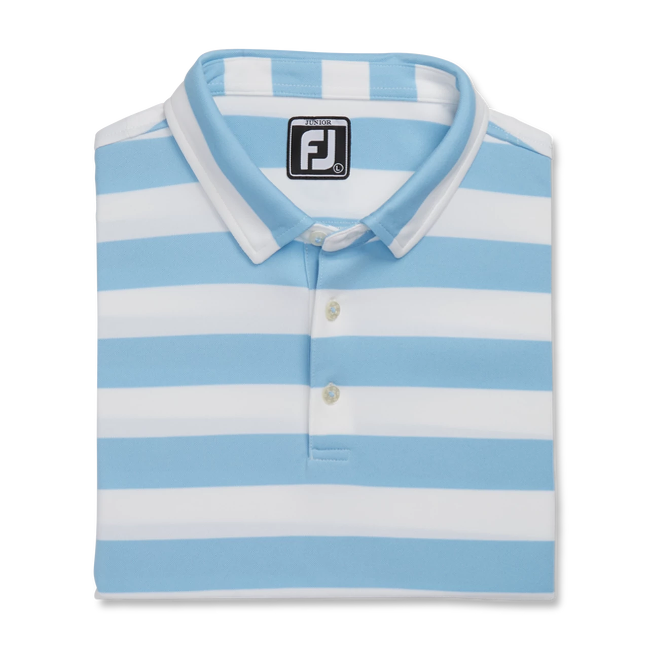 FootJoy Golf FootJoy Junior Rugby Stripe Self Collar Polo - Image 4