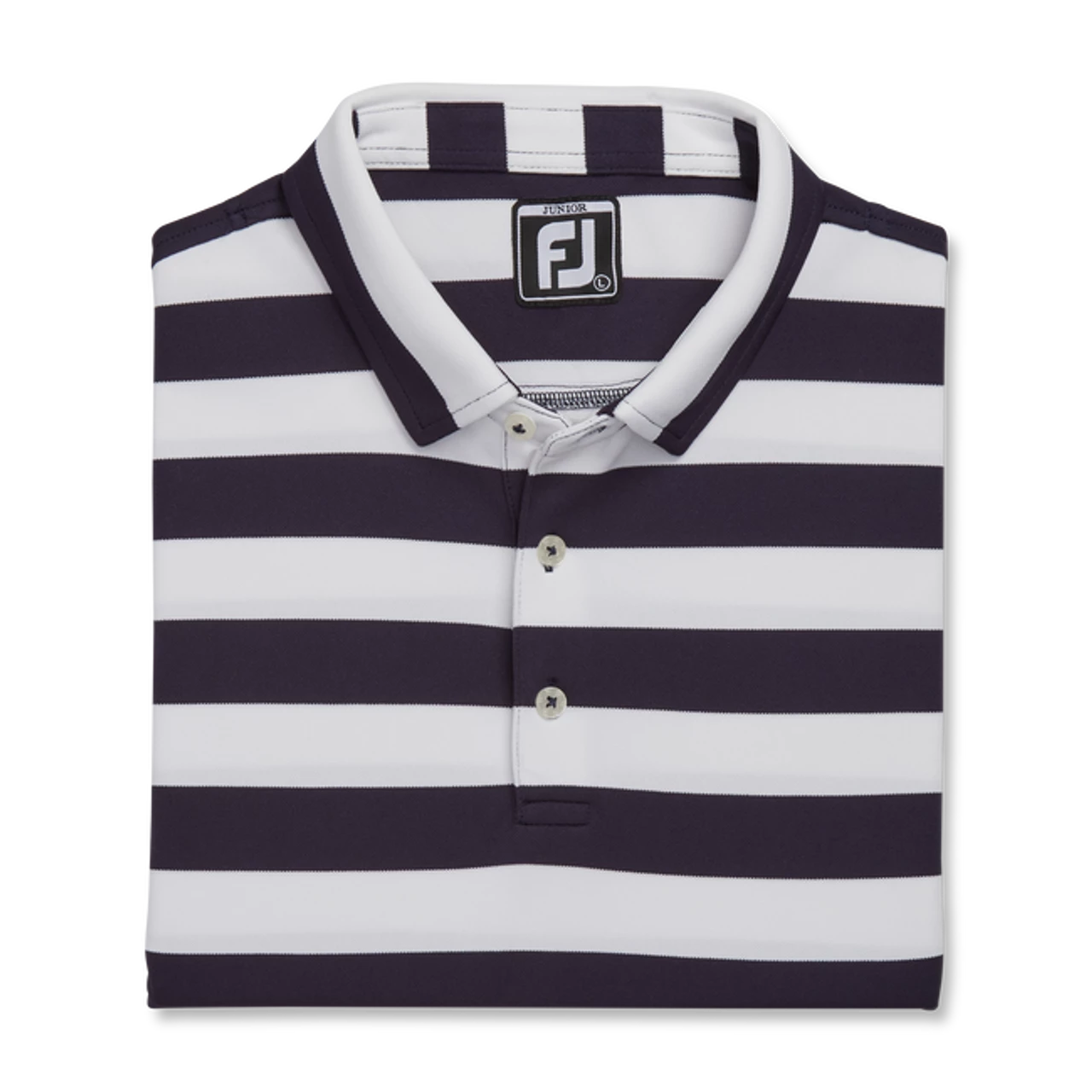 FootJoy Golf FootJoy Junior Rugby Stripe Self Collar Polo - Image 6
