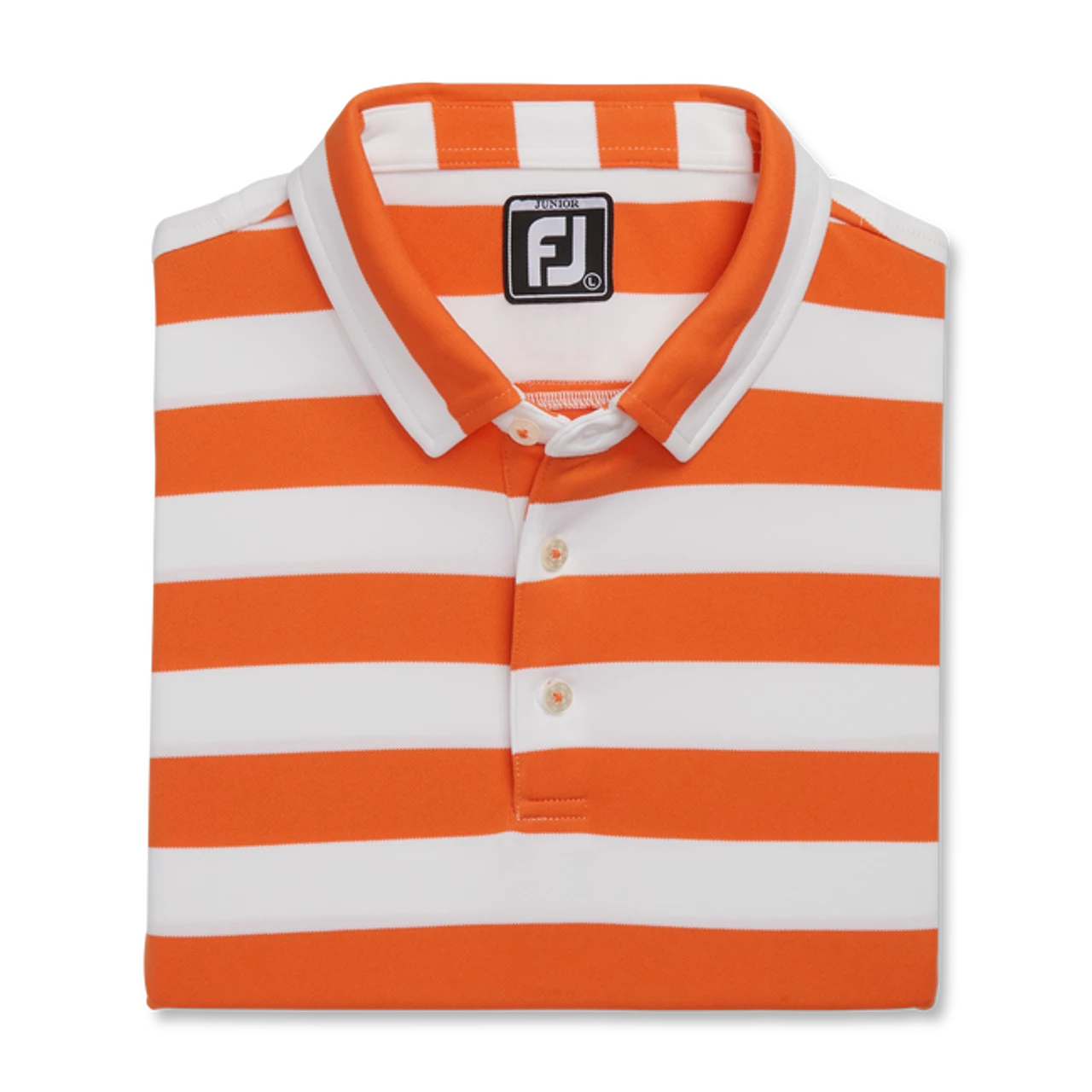 FootJoy Golf FootJoy Junior Rugby Stripe Self Collar Polo - Image 8
