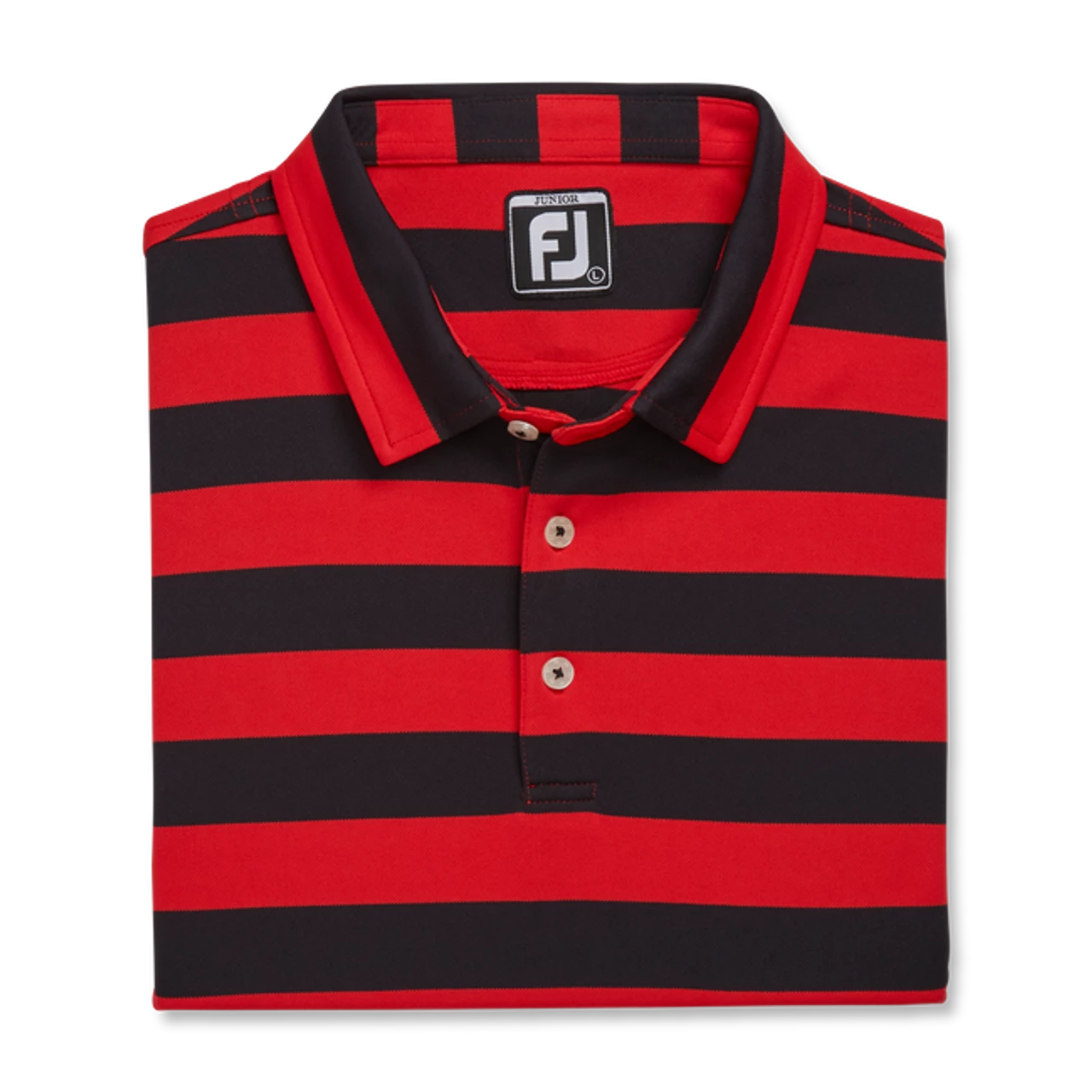 FootJoy Golf FootJoy Junior Rugby Stripe Self Collar Polo - Image 10