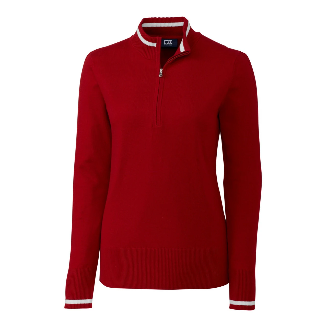 Cutter & Buck Ladies Lakemont Tipped Half Zip - Image 6