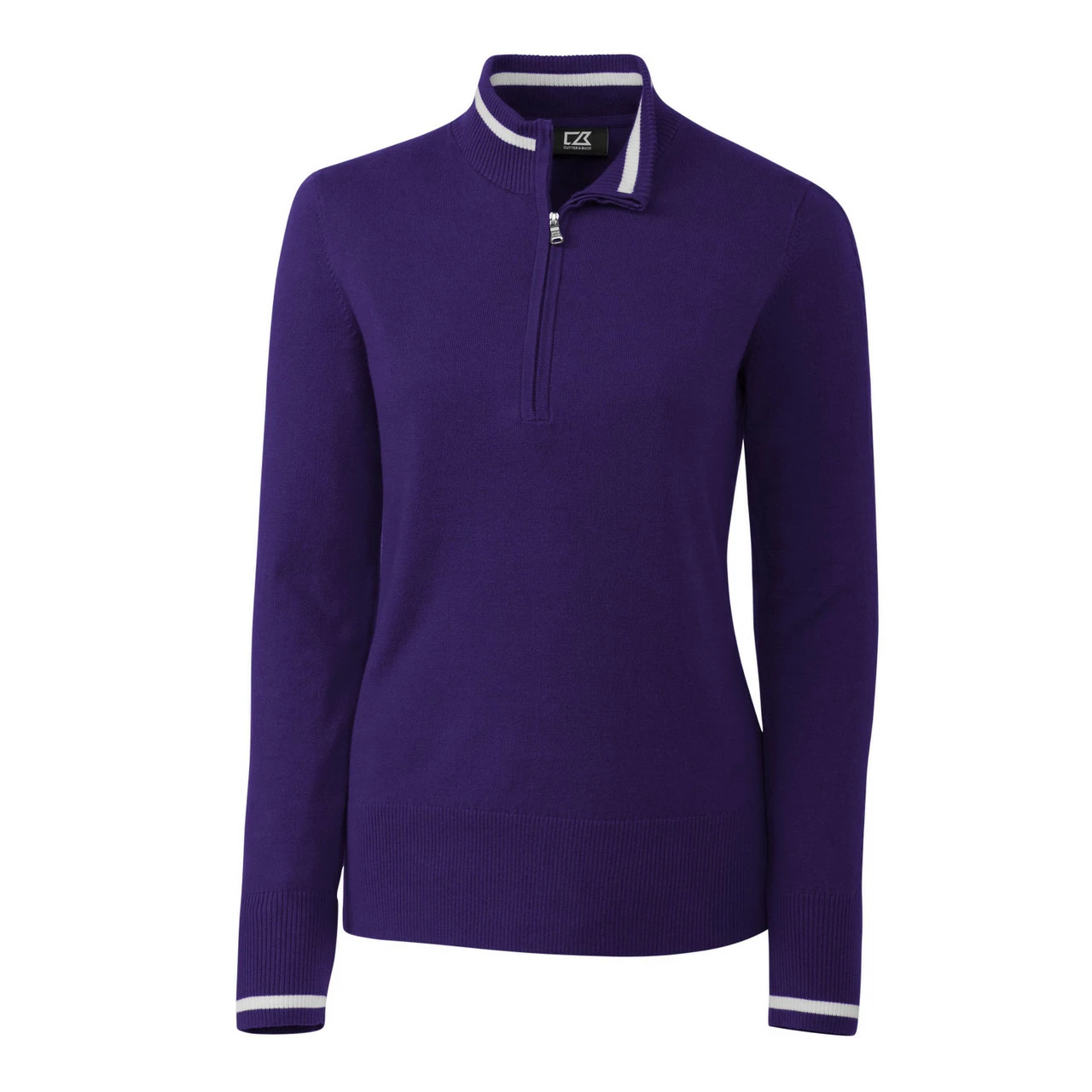 Cutter & Buck Ladies Lakemont Tipped Half Zip - Image 7