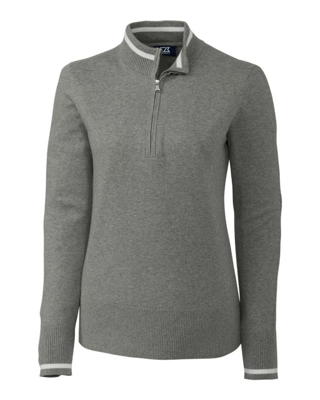 Cutter & Buck Ladies Lakemont Tipped Half Zip - Image 4