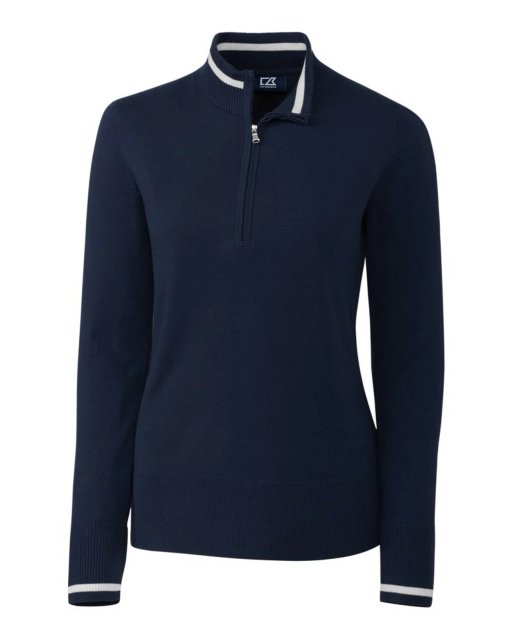 Cutter & Buck Ladies Lakemont Tipped Half Zip - Image 5