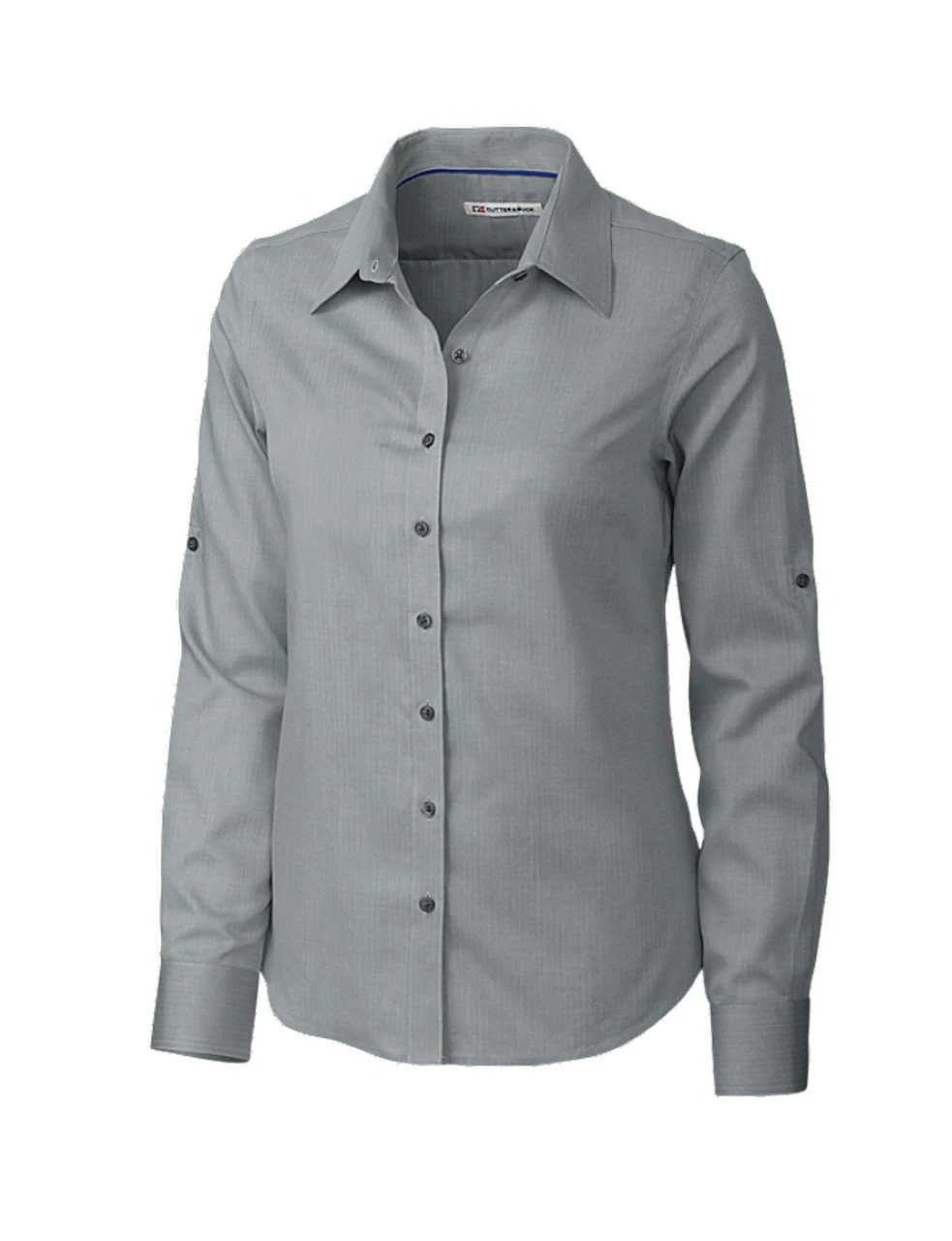 Cutter & Buck Women's Long Sleeve Epic Easy Care Mini Herringbone - Image 2