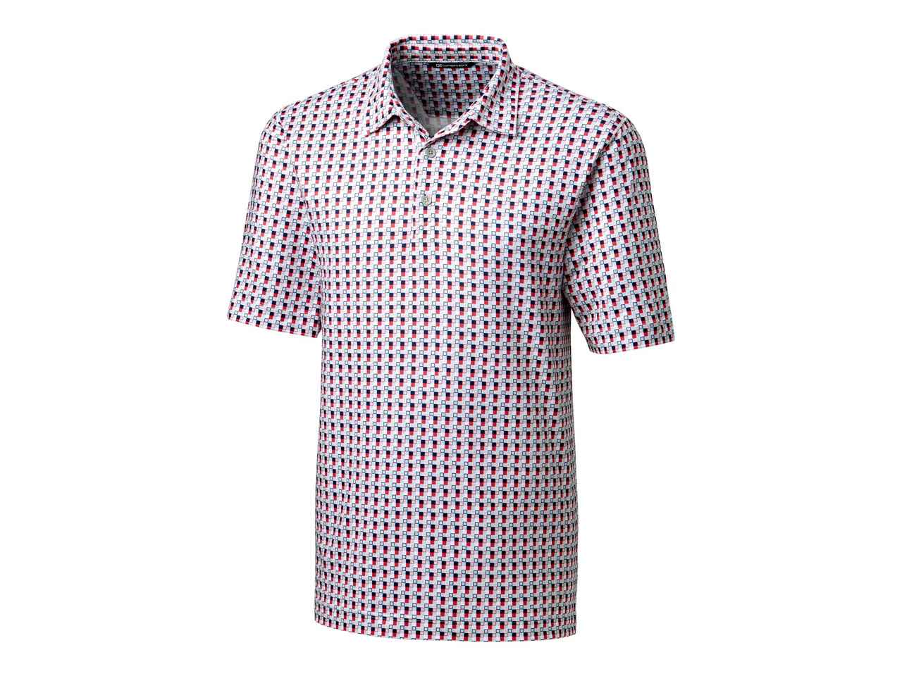 Cutter & Buck Pike Checkerboard Print Polo - Image 2