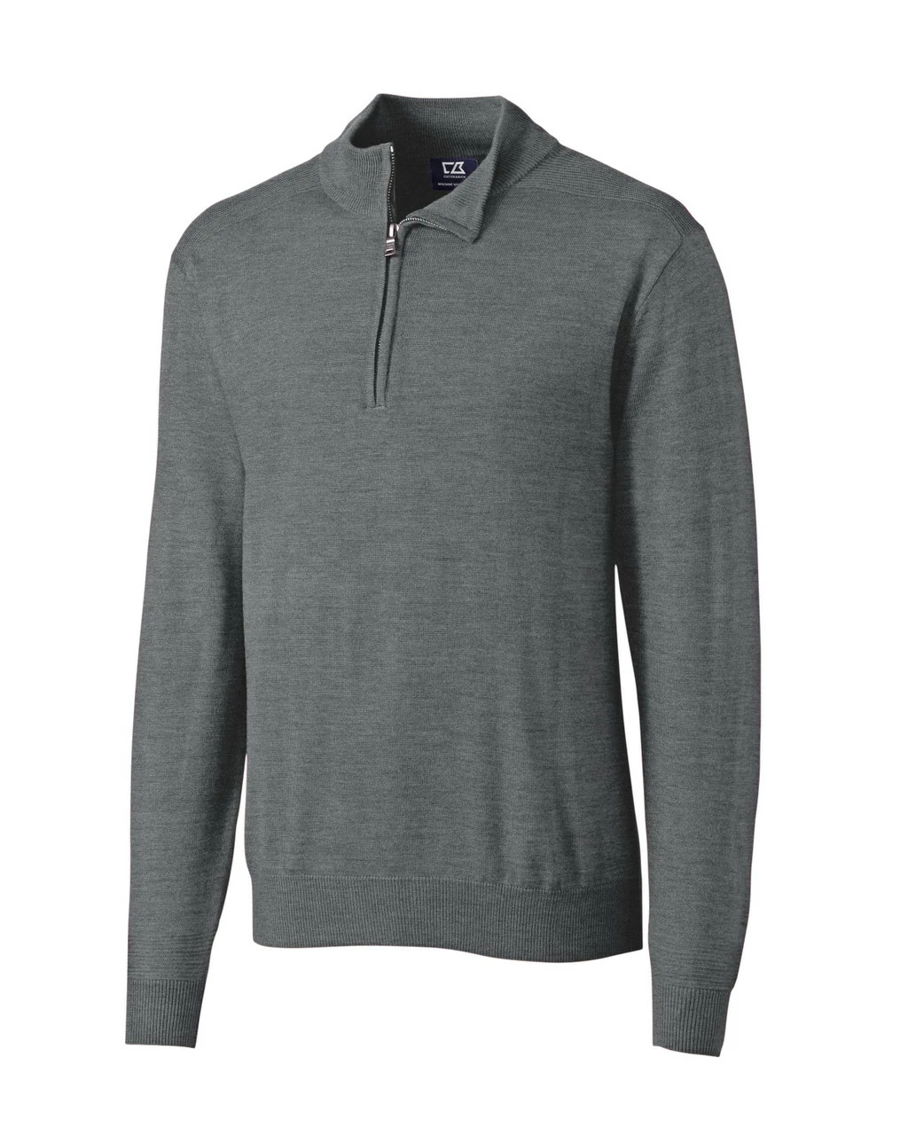 Cutter & Buck Long Sleeve Douglas Half Zip Mock - Big & Tall - Image 2
