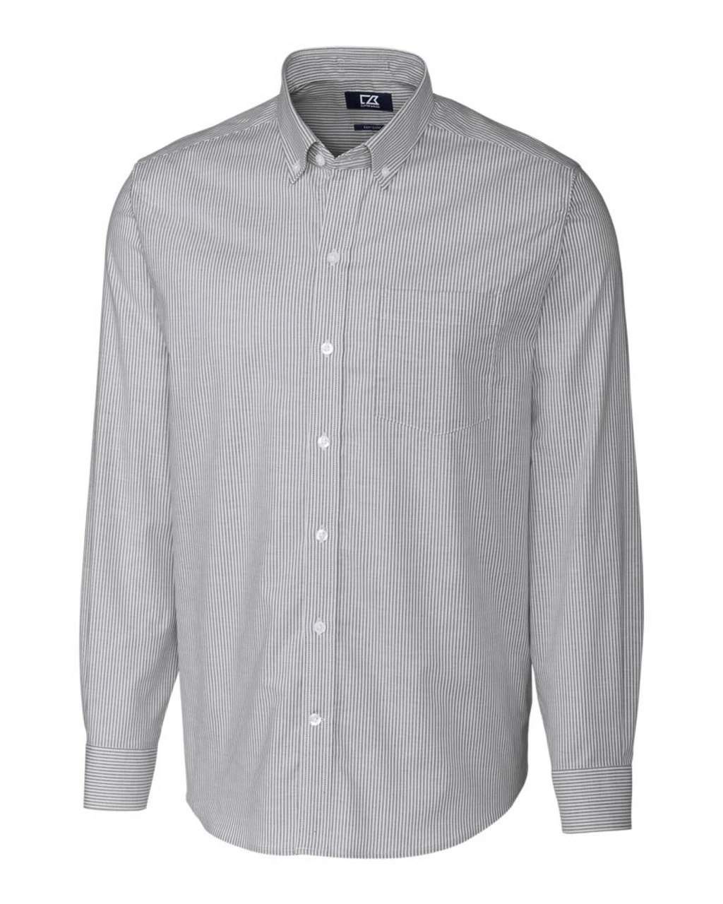 Cutter & Buck Long Sleeve Stretch Oxford Stripe Shirt - Image 2