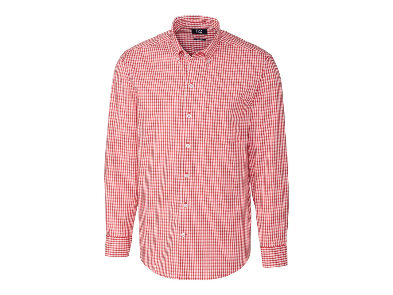 Cutter & Buck Long Sleeve Stretch Gingham - Big & Tall