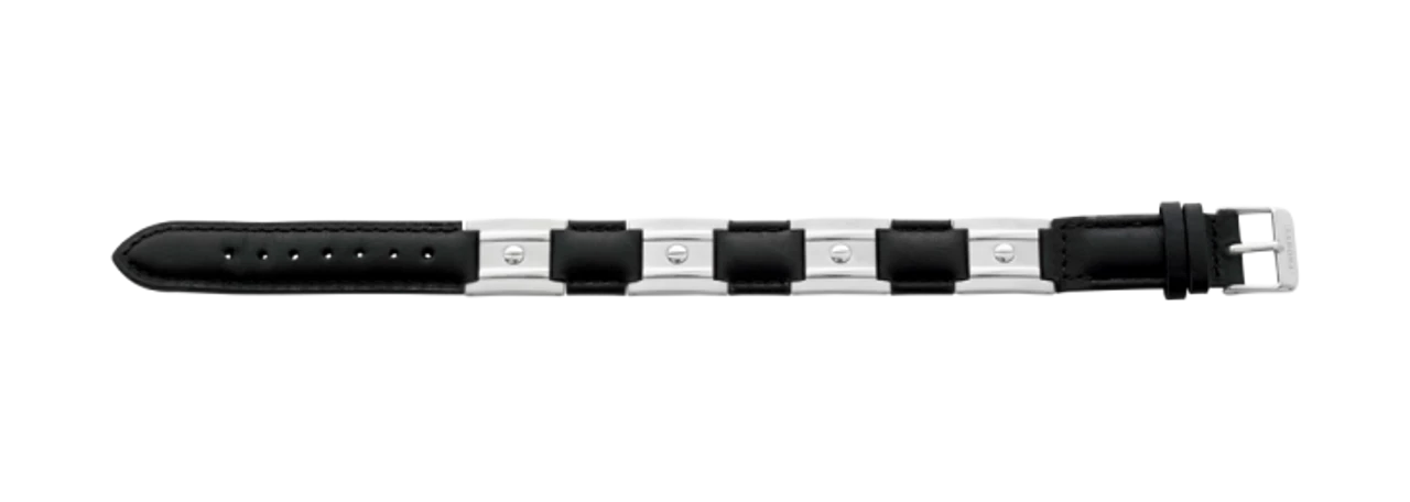 Sabona Black Leather Dress Stainless Nailshead Magnetic - Image 2