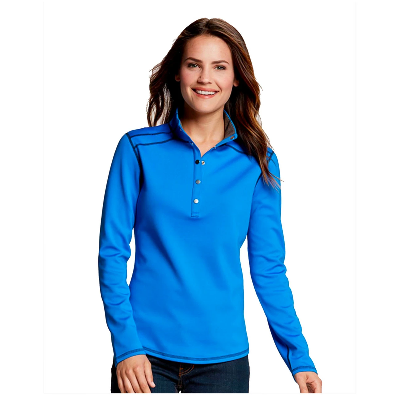 Cutter & Buck Ladies Long Sleeve Evergreen Reversible Overknit