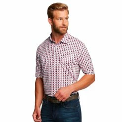Cutter & Buck Pike Checkerboard Print Polo