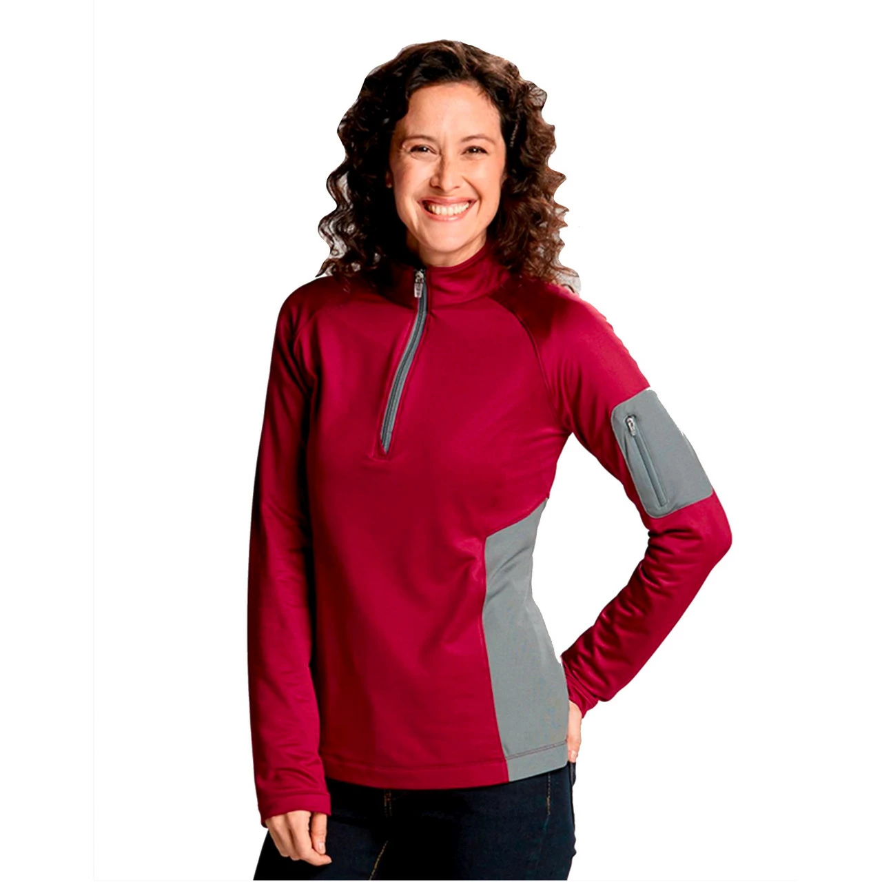 Cutter & Buck Ladies Shaw Hybrid Half Zip
