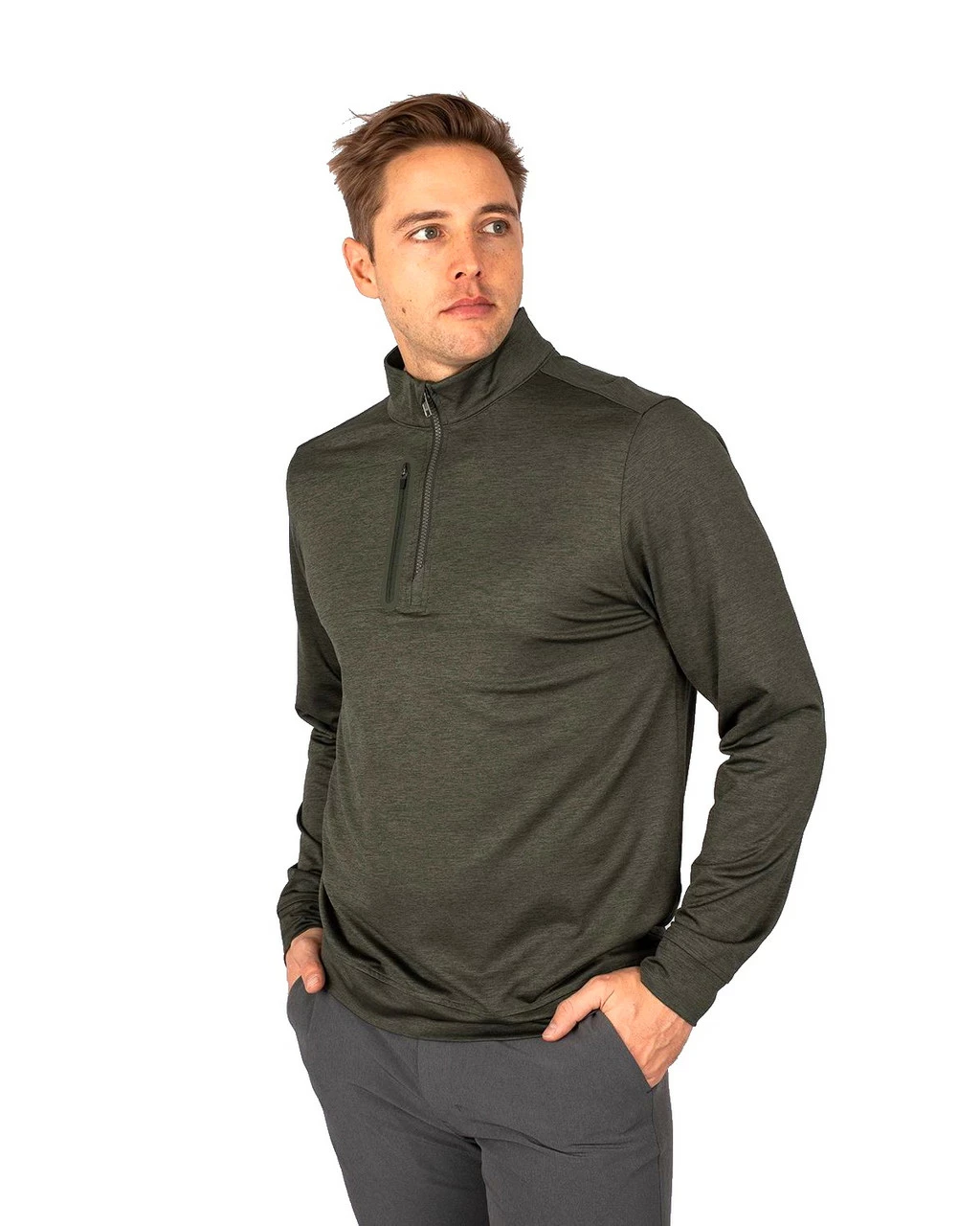 Cutter & Buck Stealth Half Zip - Image 4