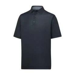 FootJoy Golf FootJoy ProDry Performance Stretch Lisle Dot Print Self Collar Polo