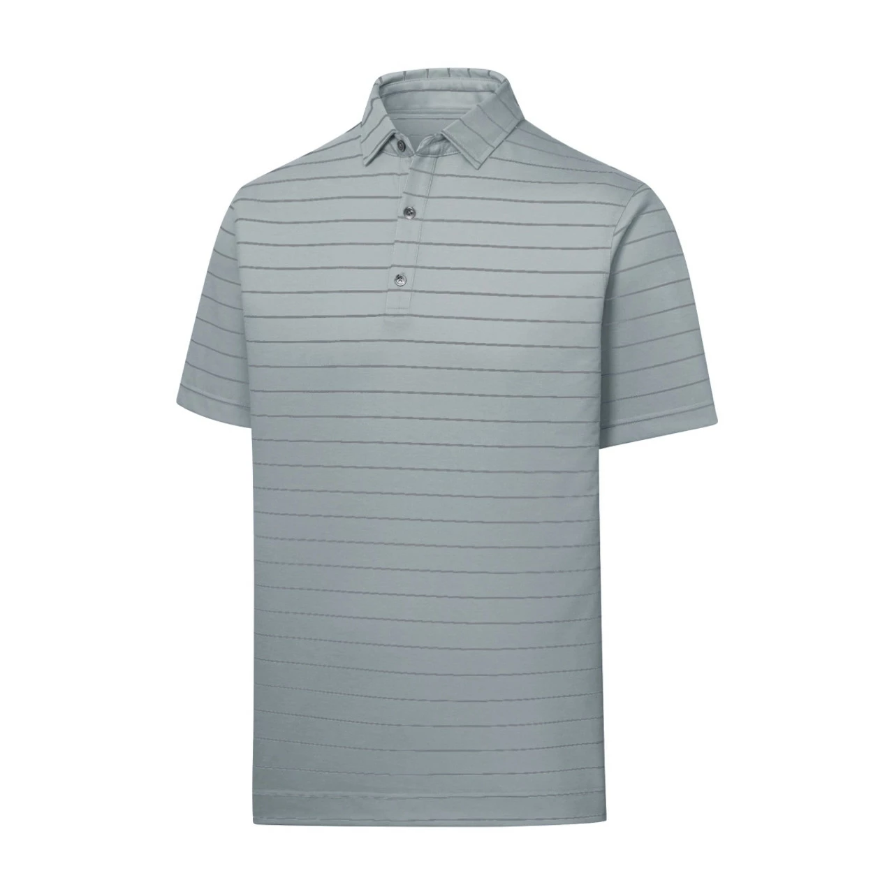 FootJoy Golf FootJoy DriRelease Open Stripe Jersey Self Collar Athletic Fit Polo - Image 2