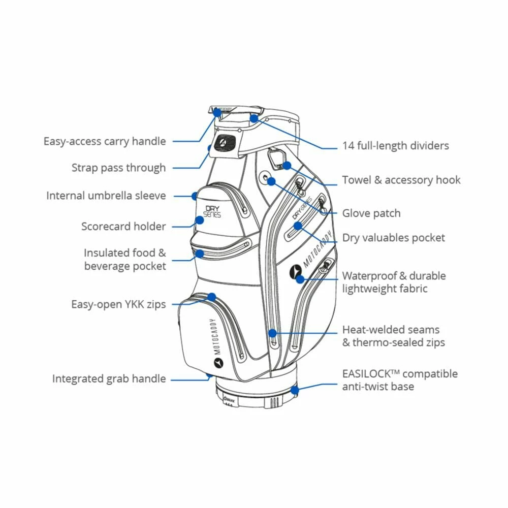 Motocaddy Dry Series Cart Bag - 2023 - Image 4
